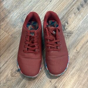 NOBULL Burgundy Sneakers with Patterned Sole
